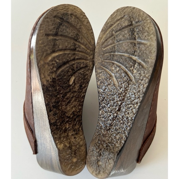 Sven Brown Leather Front Seam Clogs 38 7.5-8 - Picture 13 of 15
